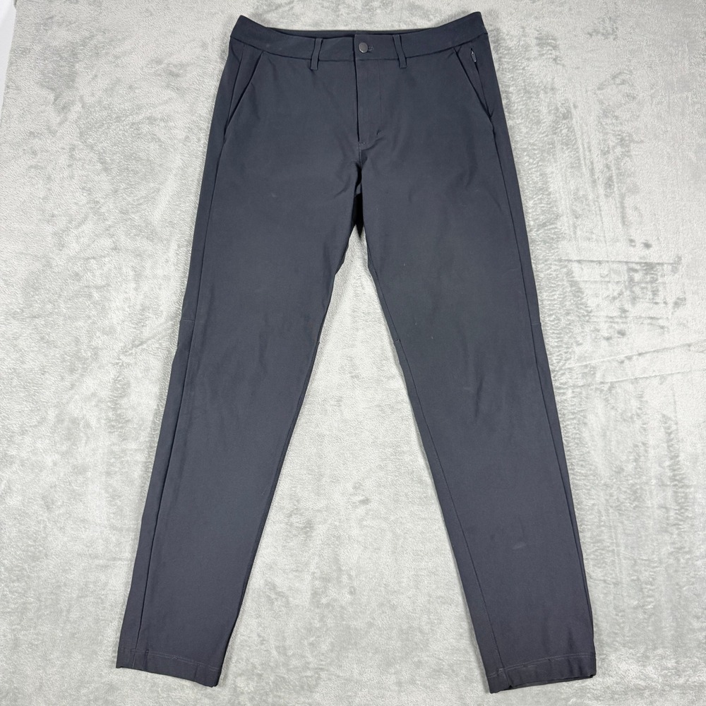 Lululemon Mens 32 Commission Slim Fit Pant Gray Warpstreme Chino LM5439S